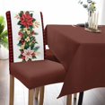 thumbnail image 6 of Chair Covers for Dining Room Set of 4,Winter Christmas Holly Leaf Stretch Seat Protector Removable Washable Chairs Slipcovers for Kitchen Banquet Wedding Hotel,Red Black Plaid, 6 of 6