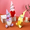 thumbnail image 3 of 3Pack Spring Easter Gnome Holiday Decoration - Handmade Tomte Plush Gnomes,Swedish Christmas Gnome Plush, Home Decor Spring Easter Ornaments Tabletop Santa Figurines, 3 of 9