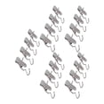 thumbnail image 2 of Inteprter 20 piezas ganchos multifuncionales para colgar ropa, fuerte fuerza de sujeción, compactos y portátiles Almacenamiento y organización del hogar gris, 2 of 6