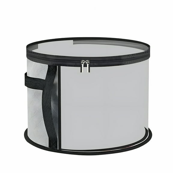 LAMIRO Oversized Clear Hat Box Storage Bag for Women Holds Up to 7 Caps Cowboy Hat Organizer for Closet Wide Brims Hat Case with Carrying Handles