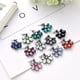 thumbnail image 3 of 1 par de preciosos pendientes colgantes de pétalos de flores de piedra de cristal acrílico, pendientes de tuerca con diamantes de imitación a la moda, regalo de joyería para mujer, 3 of 3