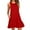 C-Red319, variant on DHFJKG Womens Summer Dresses Crewneck Beach Sleeveless Mini Dress Solid Color Loose Fit Tunic Cozy Dresses