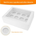 thumbnail image 4 of Cupcake Box, Cake Boxes 6cm Desserts For Wedding Birthday Party, 4 of 8