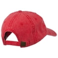 thumbnail image 4 of Halloween Spooky Ghost Embroidered Washed Dyed Cap - Red OSFM, 4 of 5