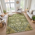 thumbnail image 7 of Addison Rugs Mayfield Premium Machine Washable Transitional Aztec Olive Rectangle Rug, 2'6" x 3'10", 7 of 7