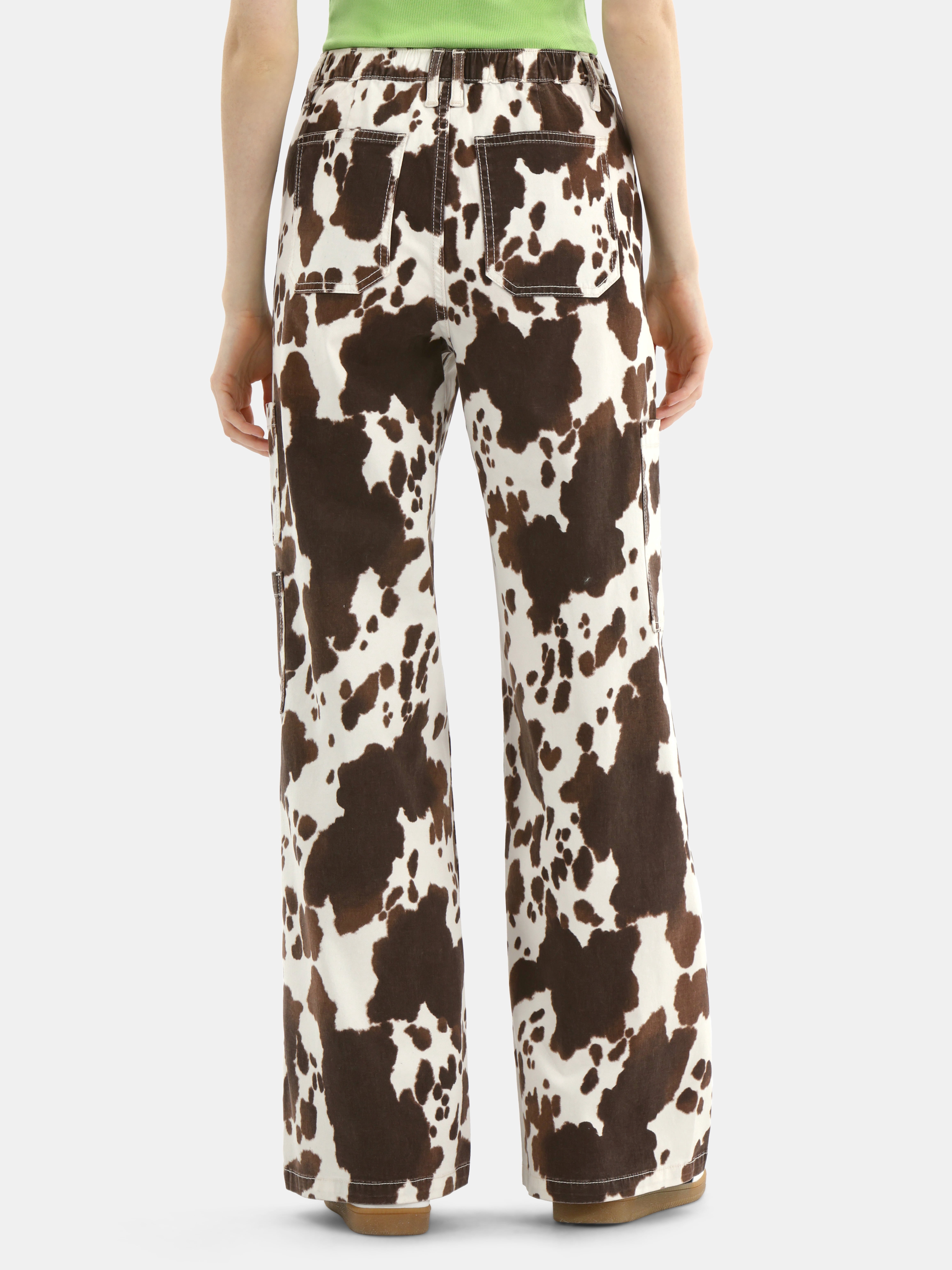 No Boundaries Wide Leg Cargo Pants, 31.5'' Inseam, Women's and Women's Plus
