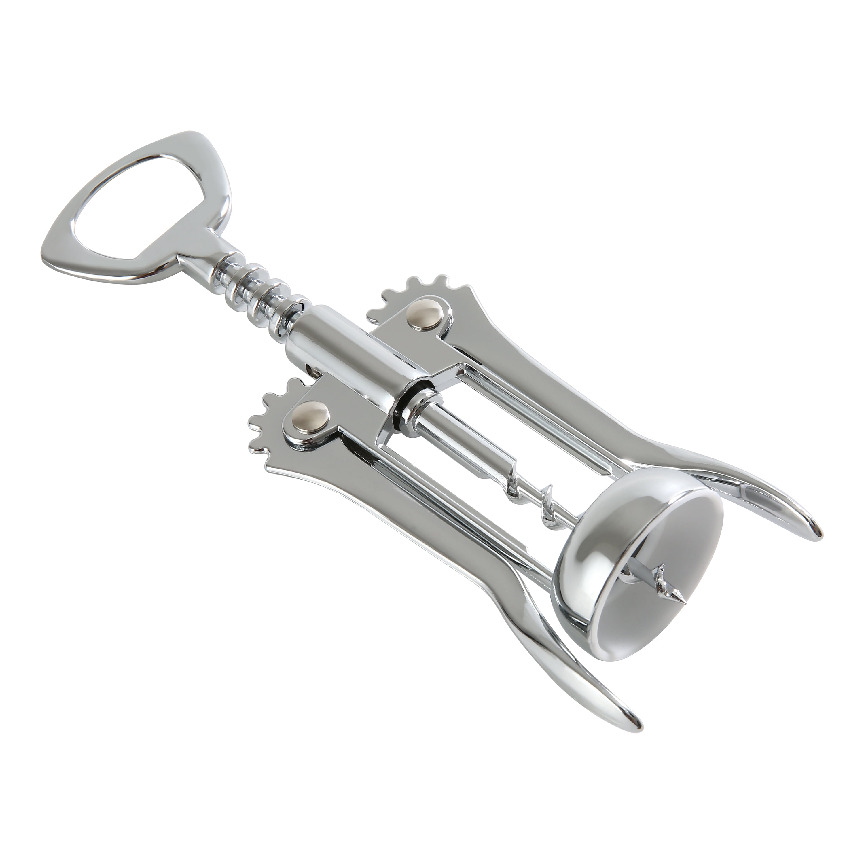 Mainstay Stainless Steel Wing Corkscrew Bottle Opener & Wine Stopper Set