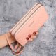thumbnail image 5 of Cartera para mujer, cartera larga con cremallera, moderna, con relieve, de gran capacidad, bolso de mano para teléfono móvil de madre, 5 of 6