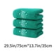 thumbnail image 3 of Toalla de baño 100% algodón | Absorbente de secado rápido estilo spa de hotel de lujo de alta gama | Para viajes en casa al aire libre | Verde | Suave, transpirable, amigable con la piel | 75x35cm, 3 of 6