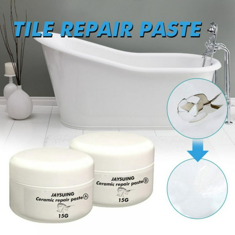 Tile Repair,Stone Repair- Porcelain Repair Kit for Cracked Stone, Crack  Chip Ceramic Floor - Tile Gap Filler & Repair Tile Paint 