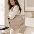 thumbnail image 5 of StlyGar Tote Bag for Women, Lightweight Puffy Travel Gym Work Bag | Teacher Nurse Quilted Shoulder Handbag Large Cloud Carry On 15.6" Laptop Computer Purse, 5 of 8