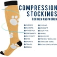 thumbnail image 4 of FREEAMG Cute Dog Paw Compression Socks for Men & Women Knee High Stockings for Running, Sport, Hiking & Travel, 4 of 7