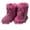 Purple, variant on Miluxas Women's Faux fur Boot Furry Fluffy Short Snow Boot Mid-Calf Boots Warm Comfortable Outdoor Flat Shoes