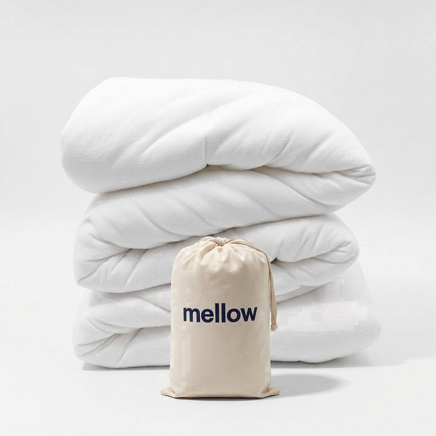 Mellow Marshmellow Comforter - Extra Fluffy Double-Stuffed Down Alternative Duvet Insert, All-Season Temperature-Balancing, Oeko-Tex Class I Fabric, Box-Stitch, Machine Washable