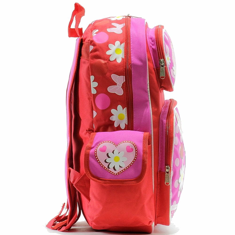 Backpack - - Minnie Mouse Red/Pink 16 School Bag New 052477