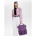 thumbnail image 2 of Mochila para portátil LOVEVOOK de 15.6 pulgadas para mujer con puerto USB, color morado, 2 of 5