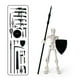 thumbnail image 1 of Uuiauoio Halloween Action Figure , T13 Skeleton Action Figure, Movable Articulated Human Skeleton, Action Figure Wearing Weapons, Suitable for Collectors As Desktop Decorations, 1 of 6