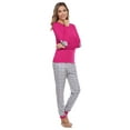 thumbnail image 1 of iClosam Womens Pajamas Set Loungewear Cotton Long Sleeve Sleepwear 2-piece Pjs, S-XXL, 1 of 7