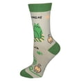 thumbnail image 3 of "Meowabunga!" Anydaze Womens Crew Socks, with Soft Combed Cotton and Smooth Seamless Toe, 3 of 6