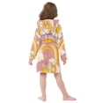thumbnail image 7 of FORMRS Kids Bathrobe Unisex Hooded Robe Toddler Pajamas Sleepwear, Size 7-9T, Purple Retro Rainbow, 7 of 7