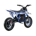 thumbnail image 2 of Dirt Bike, Kids Electric Motocross Bike, Off Road Mini Motorcycle, Electric Pocket Motorbike with High-Performance Motor and Battery, 10 Inch Tires-Blue, 2 of 8