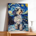 thumbnail image 4 of Hudo Dog Christmas Canvas Wall Art, Havanese Dog Wall Art Prints Dogs Hanging Wall Pictures Decoration for Holiday Living Room Bedroom Bathroom, 4 of 5