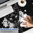 thumbnail image 2 of Long Mouse Pads for Desk,Black Gothic Cat Rose Moon Pattern Desk Mats on Top Of Desks, Desk Mouse Pad Extra Large with 3mm Non-Slip Base and Stitched Edge for Gaming,Office,Work,Home 47.3"x23.6", 2 of 6