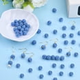thumbnail image 4 of 100 Pcs Rhinestone Beads,0.3 in Polymer Clay Beads,Shiny Clay Beads,Bulk Round Diamond Beads for Necklace Bracelet Earring Jewelry Making and DIY Decor Crafting,Round,Blue,Diamond Style,Topboutique, 4 of 8