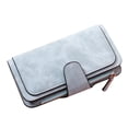 thumbnail image 1 of Qarigey Cambio de almacenamiento Cartera larga Niñas Plegable de cuero Cierre de cremallera Monedero Monedero Titular de la tarjeta de crédito Débito Carteras Verde claro Qarigey AP000899-06, 1 of 1