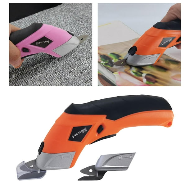 Excelentes herramientas de trabajo Tijeras inalámbricas de energía eléctrica con cuchillas para coser, manualidades, tela, papel, cartón, de perfecl Tijeras eléctricas