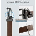 thumbnail image 2 of Cinturón de piel reversible CHAOREN para hombre de 3,5 cm de ancho, 2 of 6