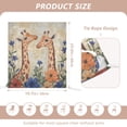 thumbnail image 2 of Decorative Chair Back Cover One Size x2 Chair Cover Dining Chair Slipcovers Chair Back Decoration Festival Chair Decoration Two Giraffes, 2 of 6