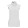 thumbnail image 3 of Maean Women Turtle Neck Sleeveless Tank Top Basic Layer Slim Undershirts Stretchy Casual Shirts, 3 of 7
