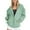 Mint Green, variant on Womens Sweatshirts Winter Fall Clothes Long Sleeve Hoodies Oversized Pocket Drawstring Zipper Track Solid Top Sweaters Outfits Casual Tops Mint Green L