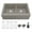 Concrete, variant on Karran Usa QA-750-BR-PK1 Quartz Qa 34" Farmhouse Double Basin Quartz Composite Kitchen