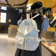 thumbnail image 3 of Mochila de nailon Wdftyju Doble de gran capacidad para mujer, 3 of 8