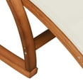thumbnail image 5 of vidaXL Rocking Chair White Textilene and Solid Wood Poplar, 5 of 5