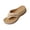 Khaki, variant on Womens Flip Flops Arch Support Non Slip Outsole Beach Wedge Slippers Bunion Sandals Wedge Casual Summer Shoes