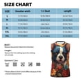thumbnail image 4 of Picia Cute Colorful Flower French Bulldog mens Cotton Tank Undershirts , Moisture-wicking Ribbed Tanks, Lightweight Cotton Tank Undershirts-Large, 4 of 8
