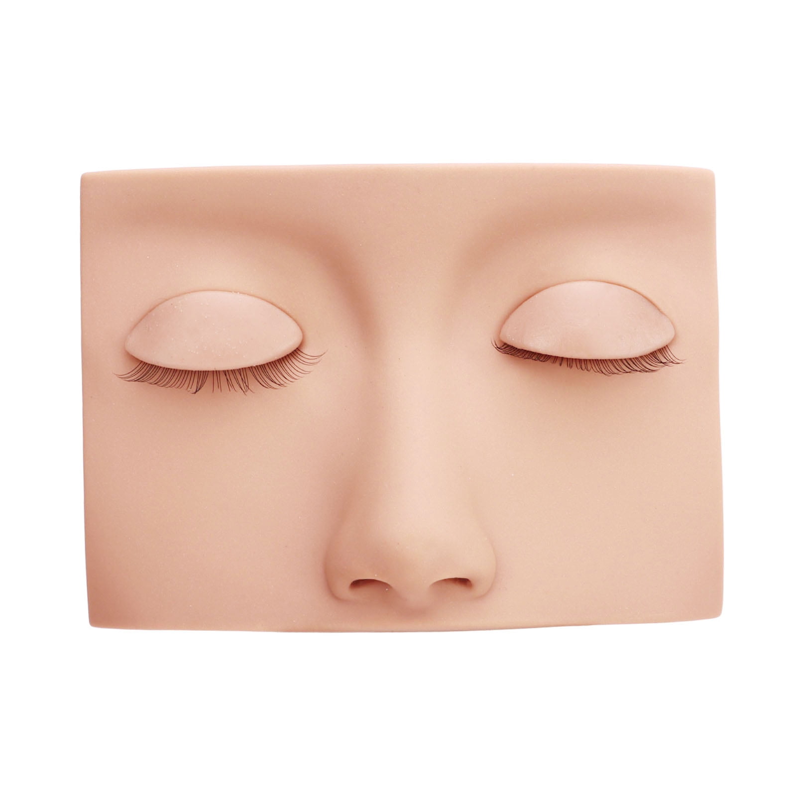 Lash Mannequin Head, Better Practice Eyelash Mannequin Silicone 3 Pairs Eyelid For Salon Pink