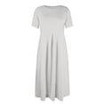 thumbnail image 5 of CIENVNSTG Maxi Dress for Women Solided Color Classic Breathable Summer Dress Flowy Eye-Catching Beach Dress, 5 of 6