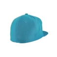 thumbnail image 4 of Top Headwear Plain Flat Bill Fitted Hat, Turquoise 6 7/8, 4 of 4