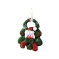 thumbnail image 2 of Anhility 3D Snowman Plush Christmas Tree Ornaments Xmas Decorative Hanging Ornaments Santa Reindeer Snowman Bear for Holiday Party Decor Kids Gifts Indoor Outdoor, 6.29×5.11in, 2 of 6