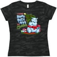 thumbnail image 3 of Inktastic I Wanna Hippopotamus for Christmas- Cute Hippo Women's T-Shirt, 3 of 5