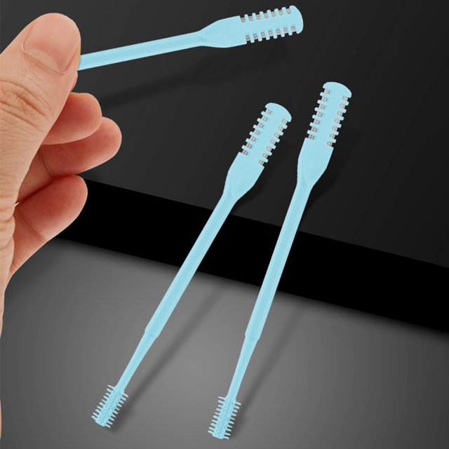 24 Uds 2 en 1 cortador de pelo Nasal 360 cuchillo de pelo de nariz giratorio para mujeres y hombres