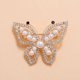 thumbnail image 1 of Broche de mariposa con perlas para mujeres y niñas, perlas de imitación de cristal, 1 of 5
