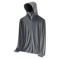 thumbnail image 3 of YUEHUA Women's UPF 50+ UV Sun Protection Long Sleeve Hoodie Athletic Hiking Shirts Lightweight SPF Zip Up Outdoor Fishing Hiking Jacket Clothing, 3 of 3