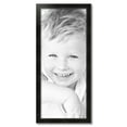 thumbnail image 2 of ArtToFrames 16" x 38" Honors Black with Silver Picture Frame, 16x38 inch Black Wood Poster Frame (WOM-5157), 2 of 7