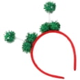 thumbnail image 4 of Diadema con pompón para bebé, aro para el pelo, disfraz de cosplay Verde, 4 of 9