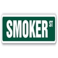 thumbnail image 1 of SignMission D-14-SS-SMOKER Panneau de Rue Fumoir 14 Po - Barbecue Grillade, 1 of 1